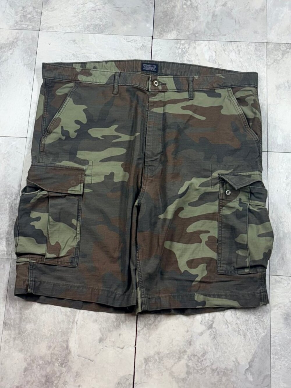 Levi's Camo Cargo Shorts Men's 42 Woodland Baggy Military Vintage Y2K